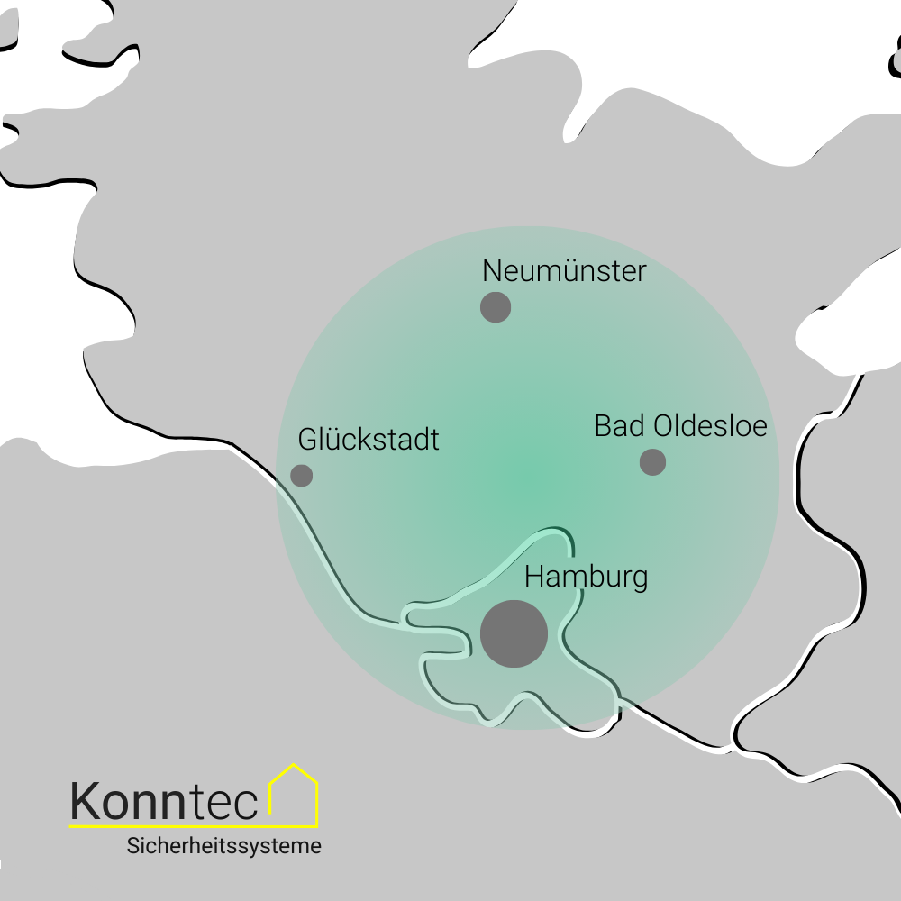 Konntec Servicegebiet Hamburg Nord